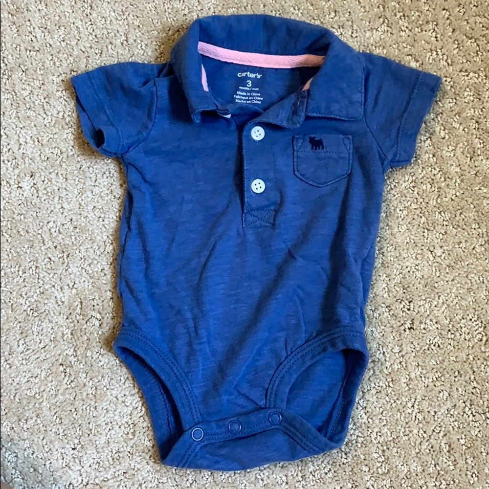 Carter’s Collared onesie set - Picture 2 of 7